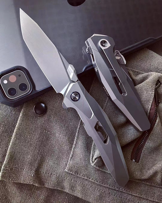 Unveiling Excellence: The RikeKnife Original Designed Folding Knife - Shadow