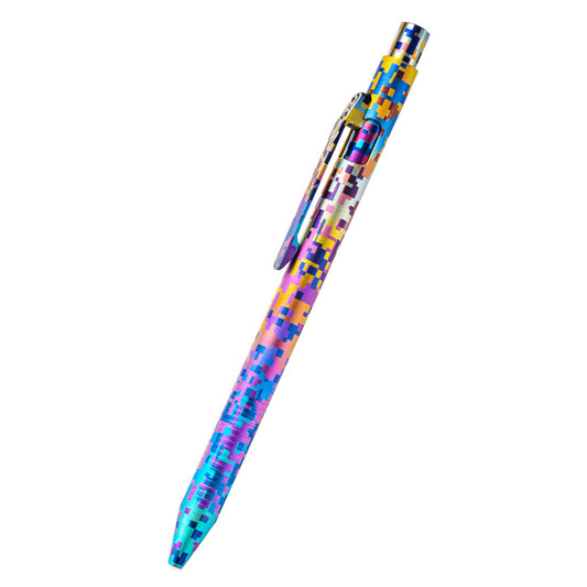 Titanium Alloy Pen with Mosaic Pattern - Perfect for Gifting