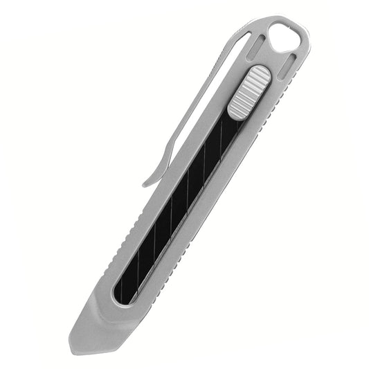 Titanium Alloy Utility Knife: Portable Push-Pull Retractable Blade for EDC & Cutting Tasks
