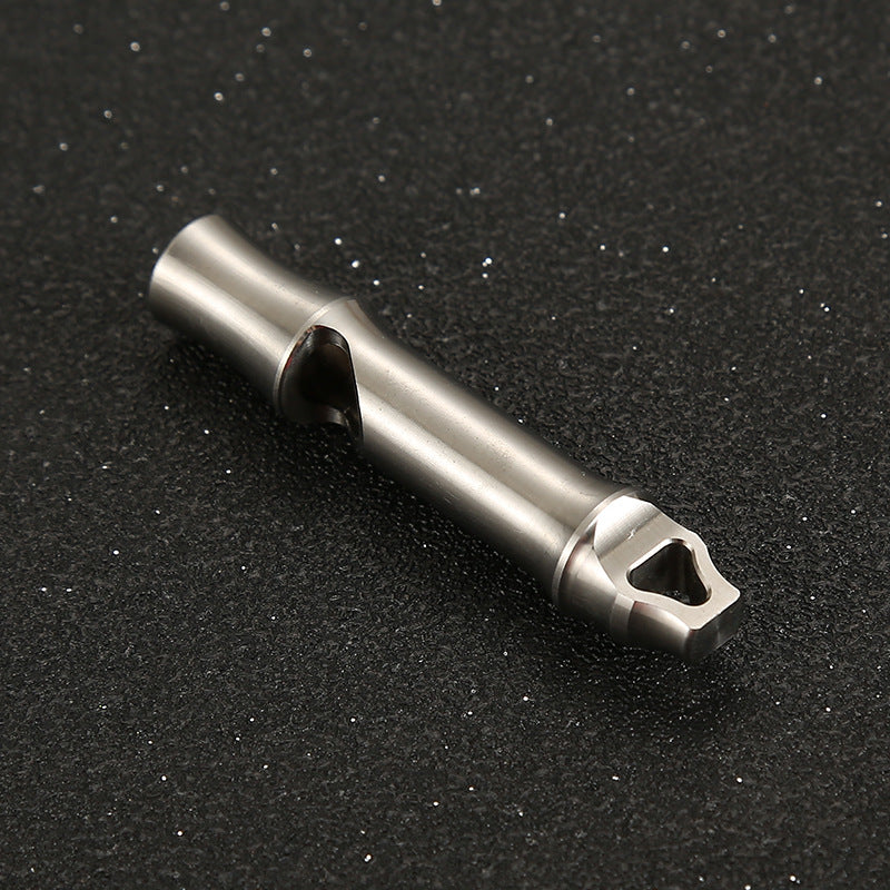 Emergency Whistle Titanium Whistle MANCOPE Outdoor for Keychain KS002 Silver