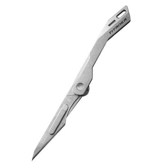 Titaner Titanium Mini Knife Surgical Folding Knife No. 24 Blade Falcon 2.0