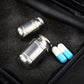 Ti Bottle Titanium Mini size Waterproof Pill Containe for Outdoor Travel L.28mm