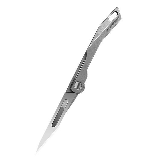 Titaner Titanium Mini Knife Surgical Folding Knife No. 11 Blade Falcon 1.0