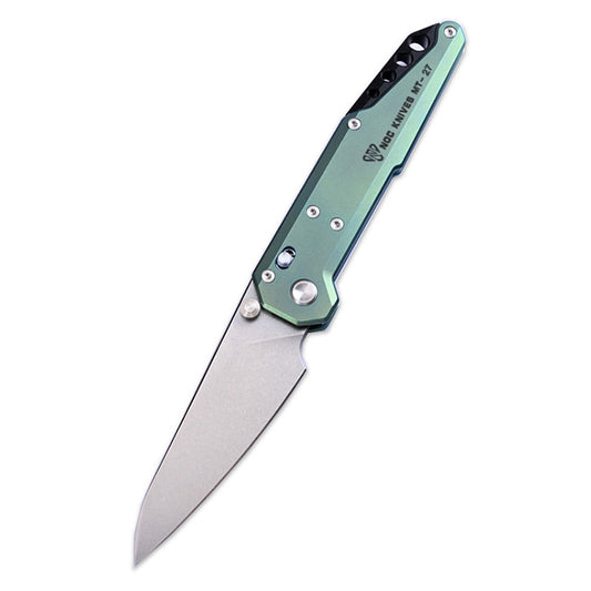 NOC KNIFE Folding Knife  MT-27 Blade M390 Steel Pocket Knife Green