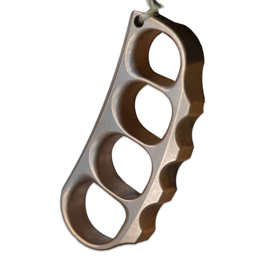 KASFLY Bronze Pea Pod Knuckle Multifunctional Self-Defense Tool Weight 173g