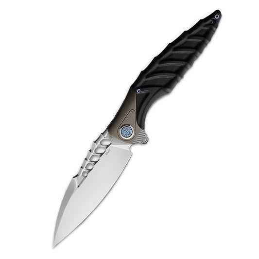 Rike Knife Folding knife Thor7 Pocket Knife Titanium/G-10 Black